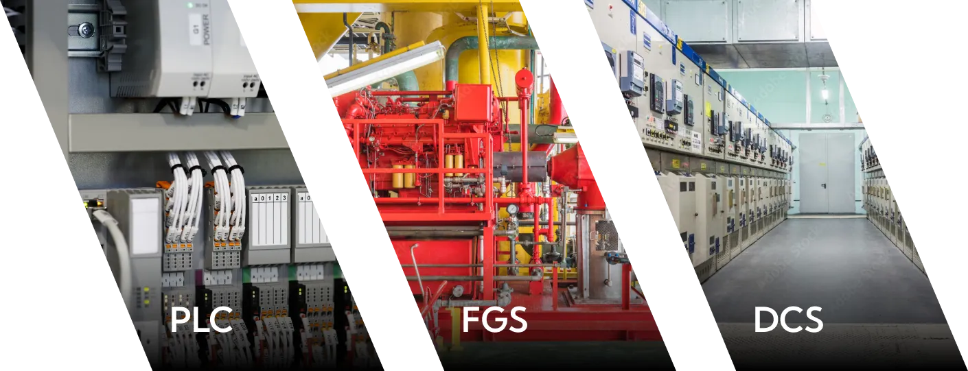 Solutions we offer, including PLC, DCS & FGS